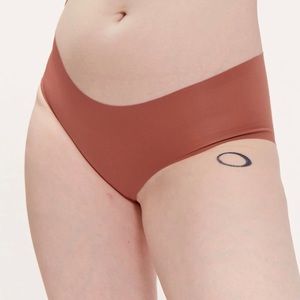 NWT Girlfriend Collective Classic Brief Raw Cut Barely There Copper Panty Sz 6X